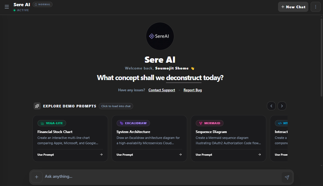 Sere AI Chat Page